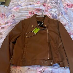 Sam Edelman Tan Leather Jacket